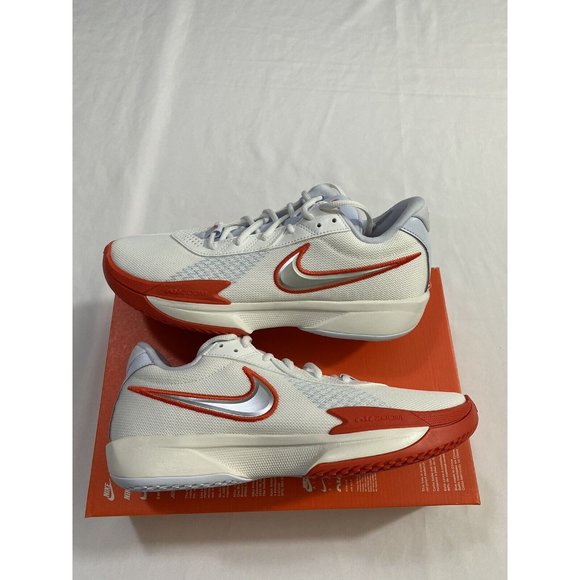 New Mens Size 9.5 White Silver Nike G.T. Cut Academy Basketball Shoe FB2599 101 main image 9